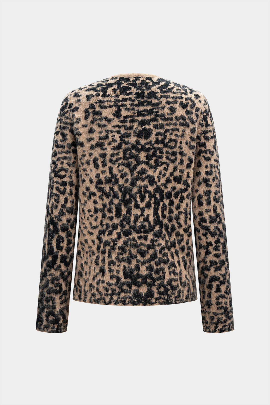 Retro Leopard Print V-Neck Jacket - Image 2