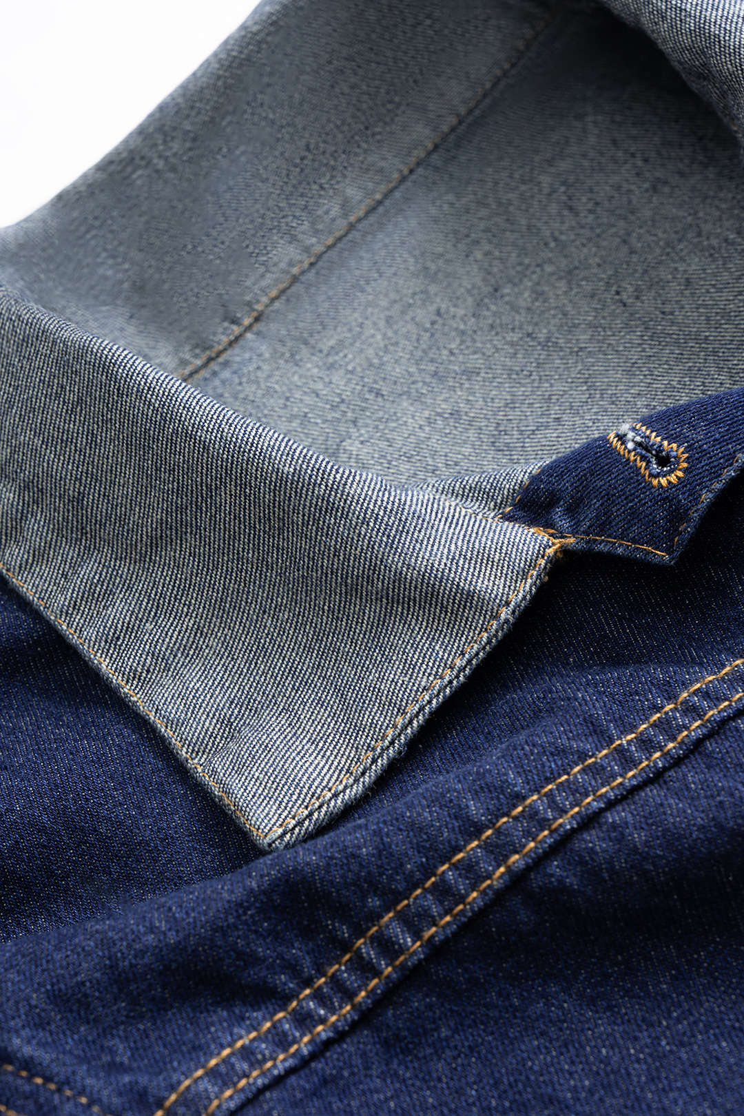 Denim Button Patchwork Outerwear - Image 3