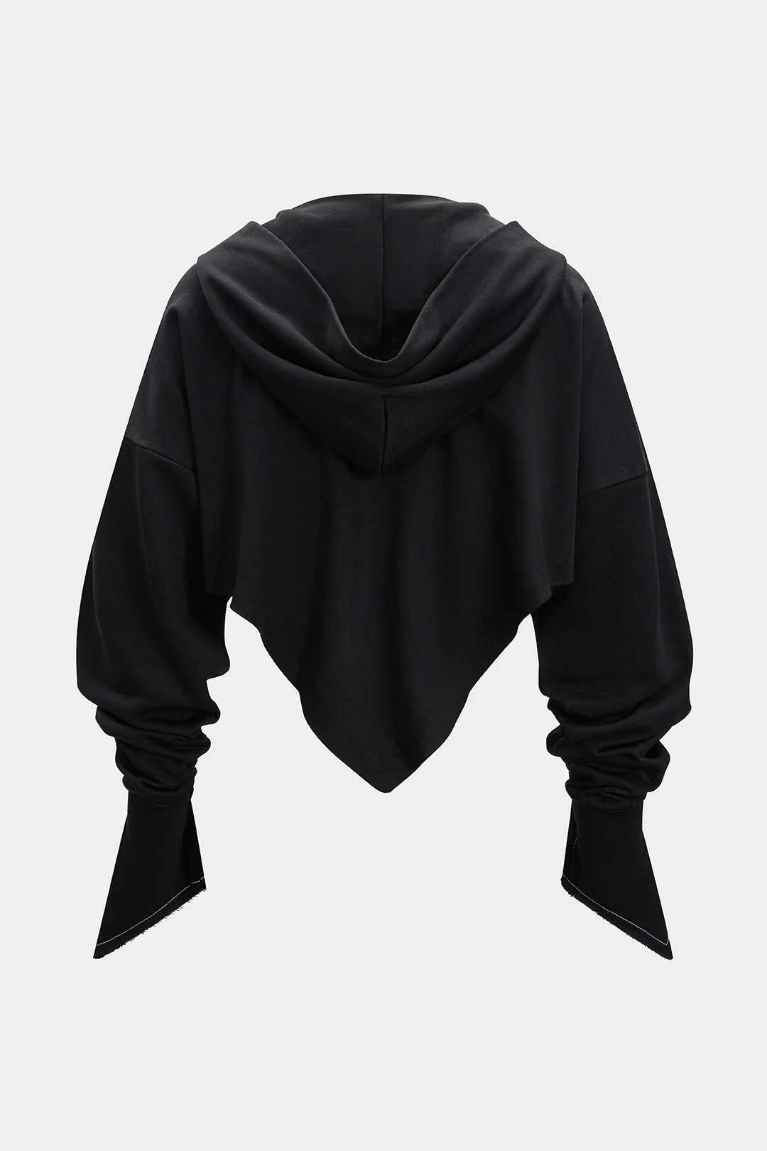 Zipper Batwing Sleeve Hooded Jacket - Image 2