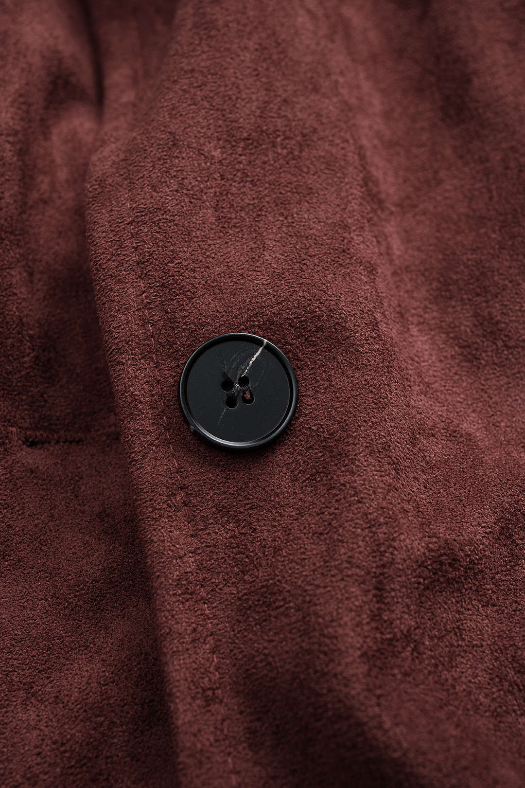 Suede Button Ruched Cropped Jacket - Image 3