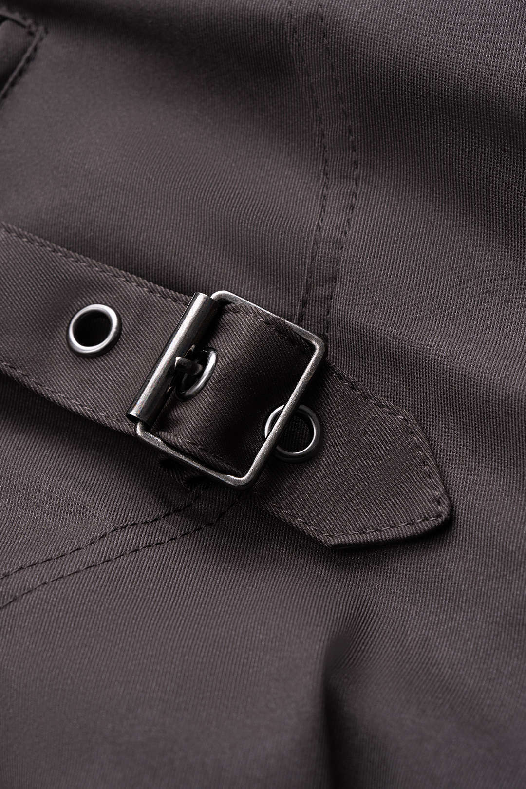 Zipper Pocket Waist-Cinching Cropped Jacket - Image 3