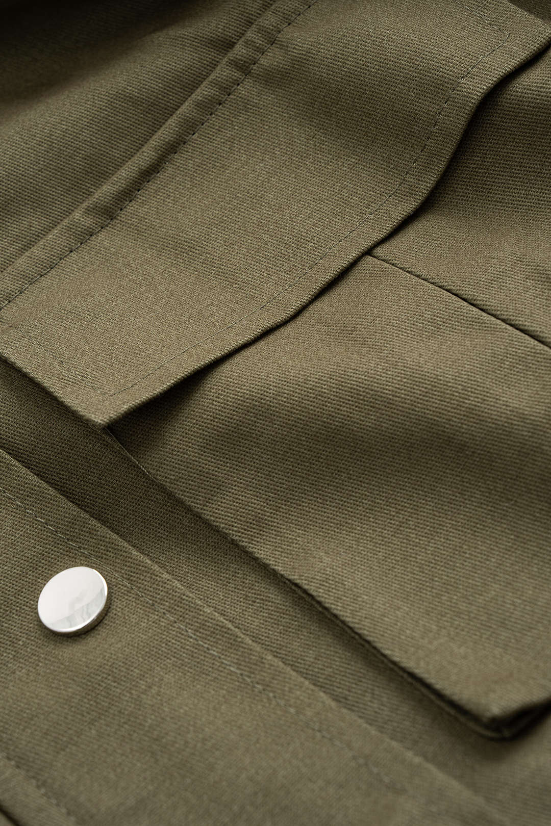 Drawstring Pocket Cropped Jacket - Image 3