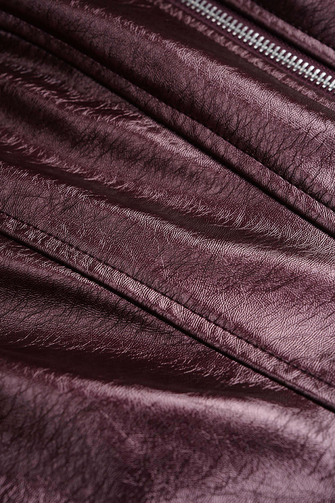 Faux Leather Zipper Corset Jacket - Image 4