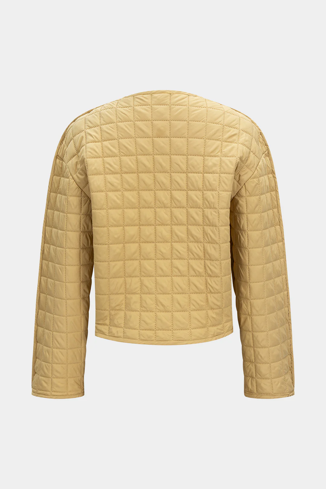 Button Plaid Puffer - Image 2