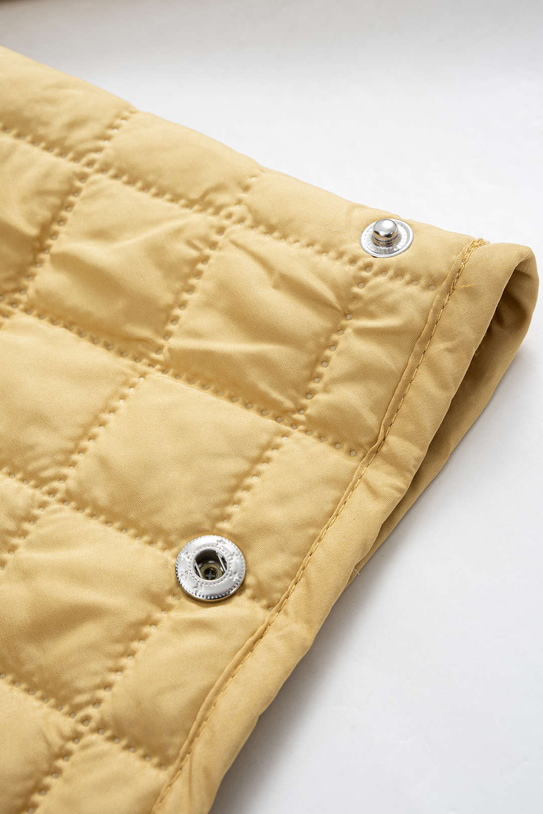 Button Plaid Puffer - Image 4
