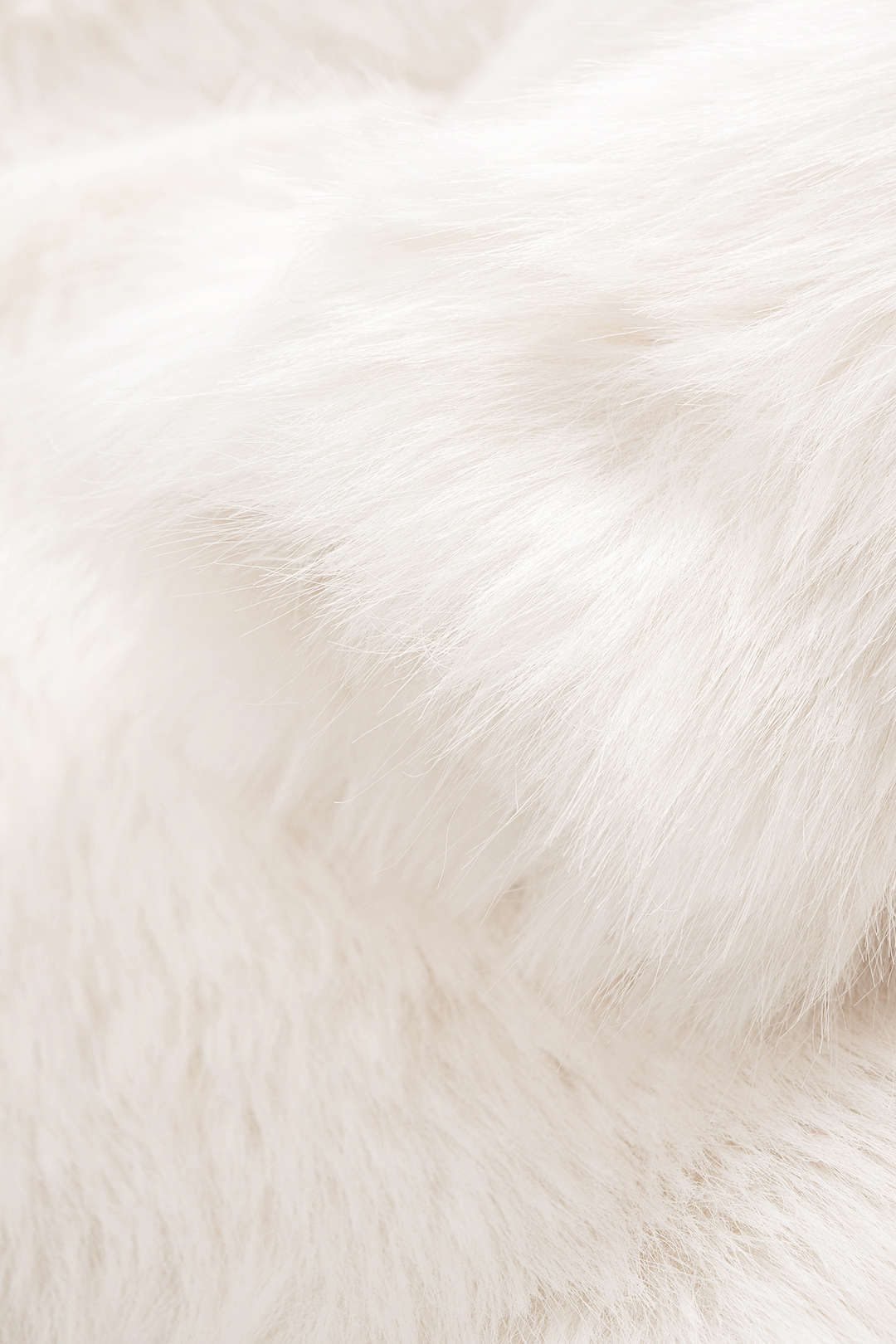 Faux Fur Round Neck Cropped Coat - Image 3