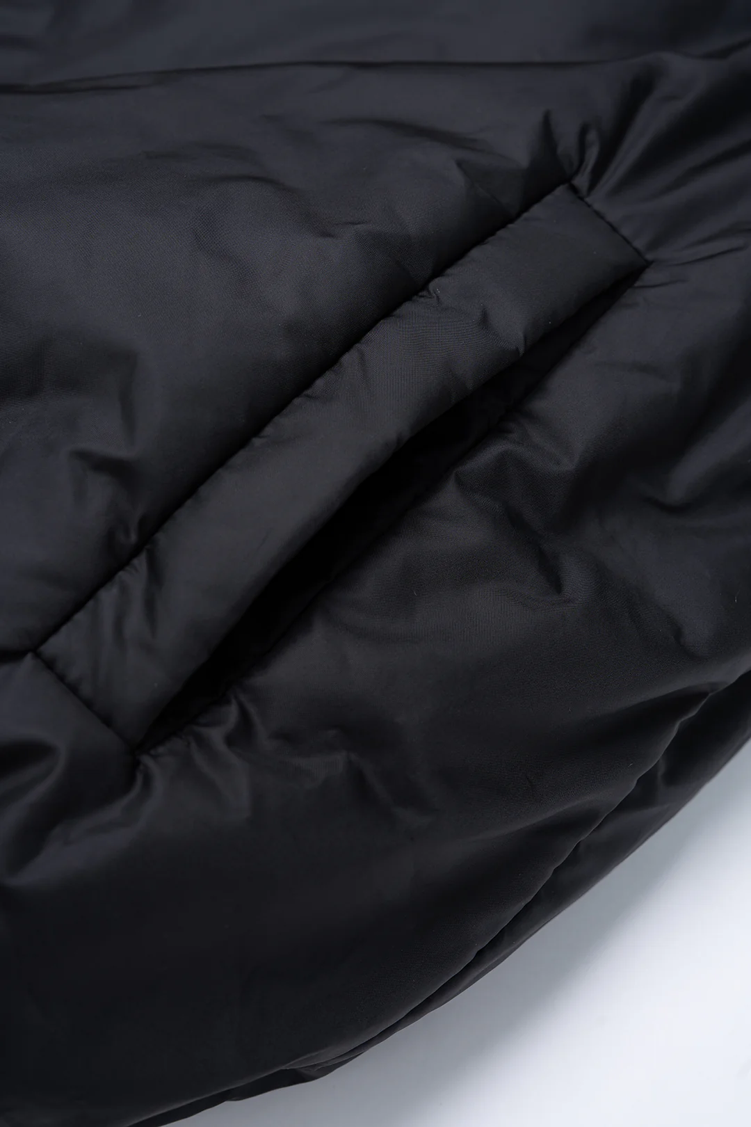 Faux Fur Collar Patchwork Puffer - Image 8