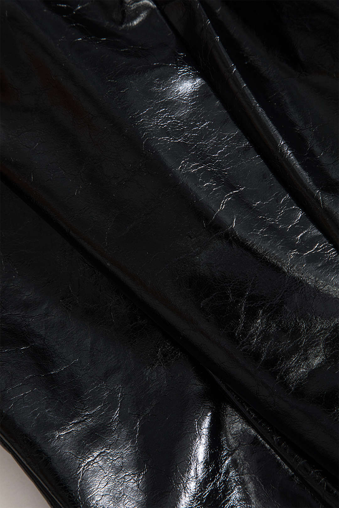 Solid Faux Leather Button Vest - Image 4