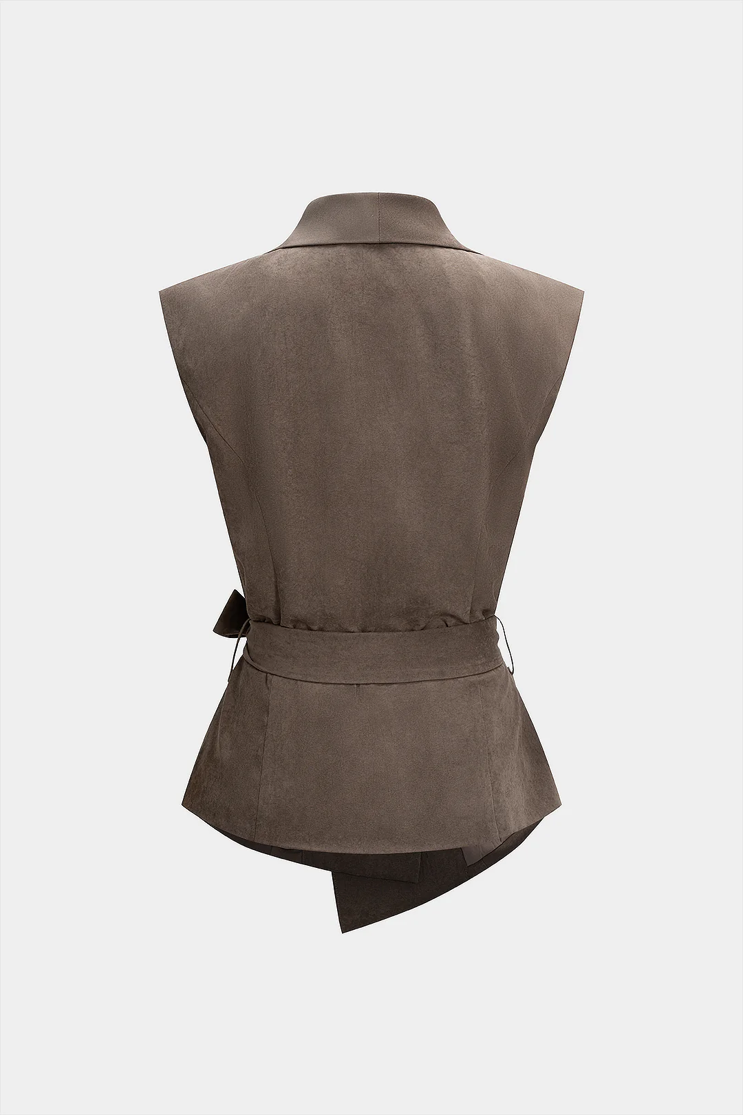 Tie Front Asymmetrical Tank Top - Image 2