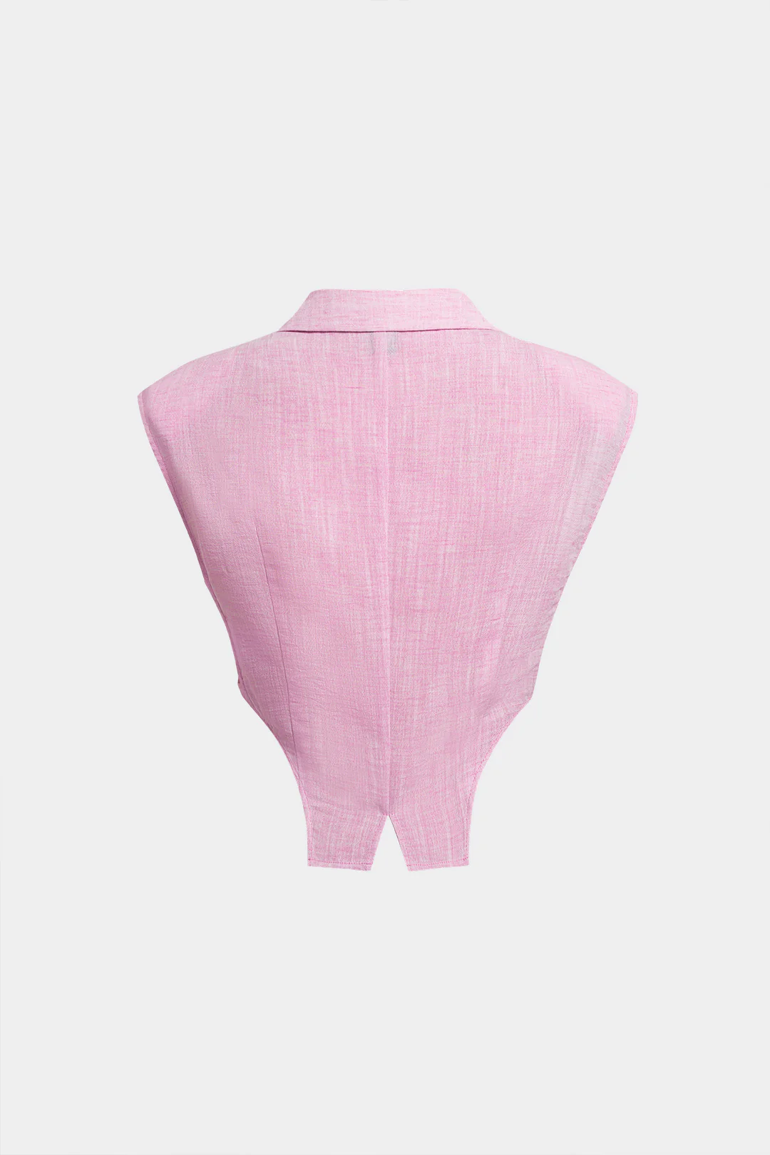 Notched Lapel Metallic Shoulder Pads Vest - Image 3