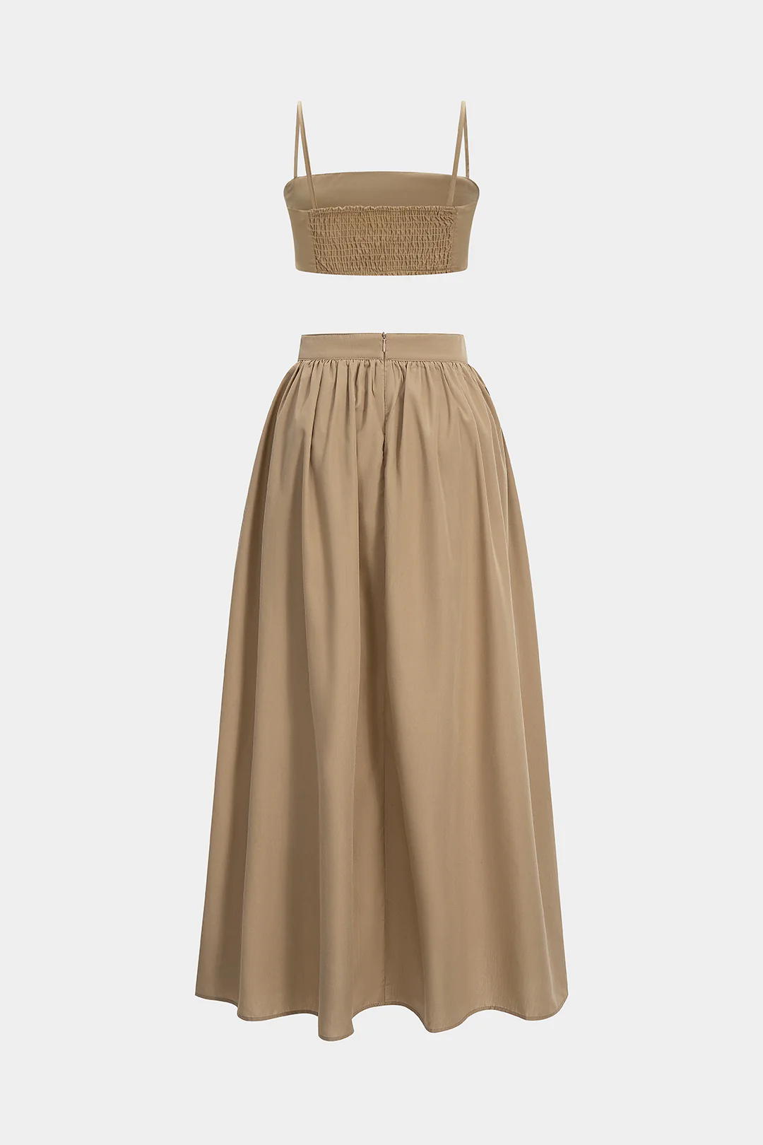 Shirred Cami Top And Ruched Skirt Set - Image 3