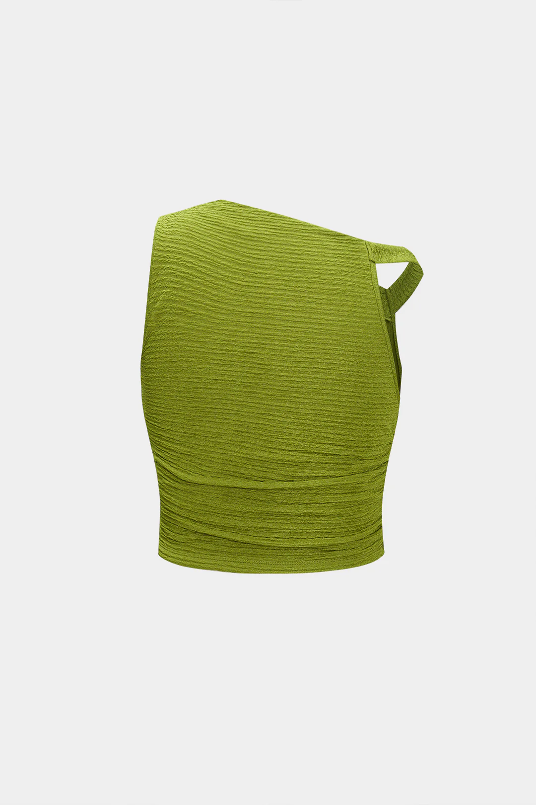 Asymmetrical Tank Top And Ruched Skirt Set - Image 3