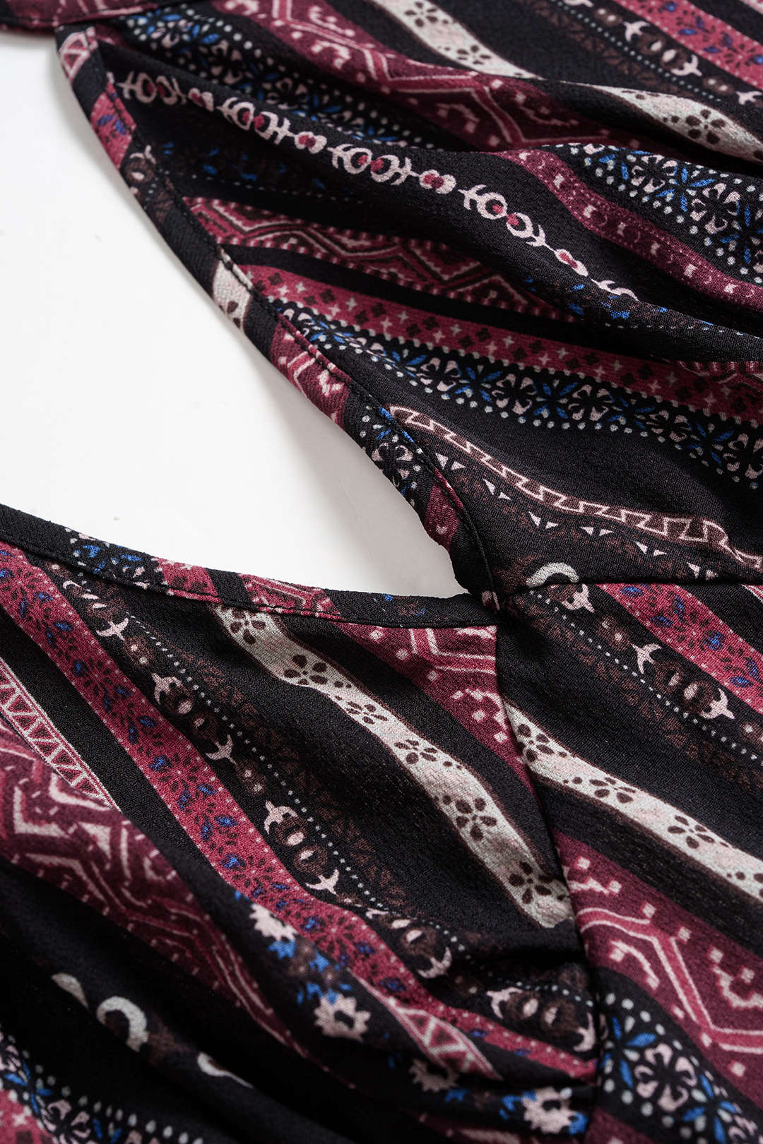 Plus Size Bohemian Print Tie-Up Cami Top And Skirt Set - Image 3