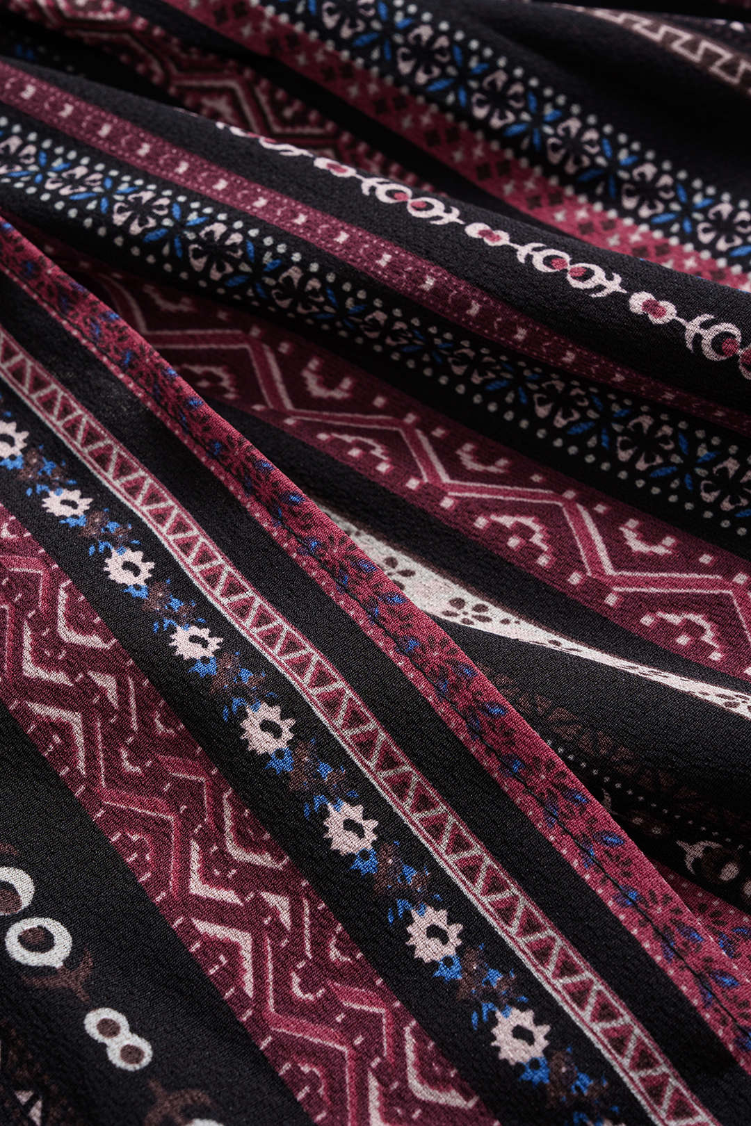 Plus Size Bohemian Print Tie-Up Cami Top And Skirt Set - Image 4