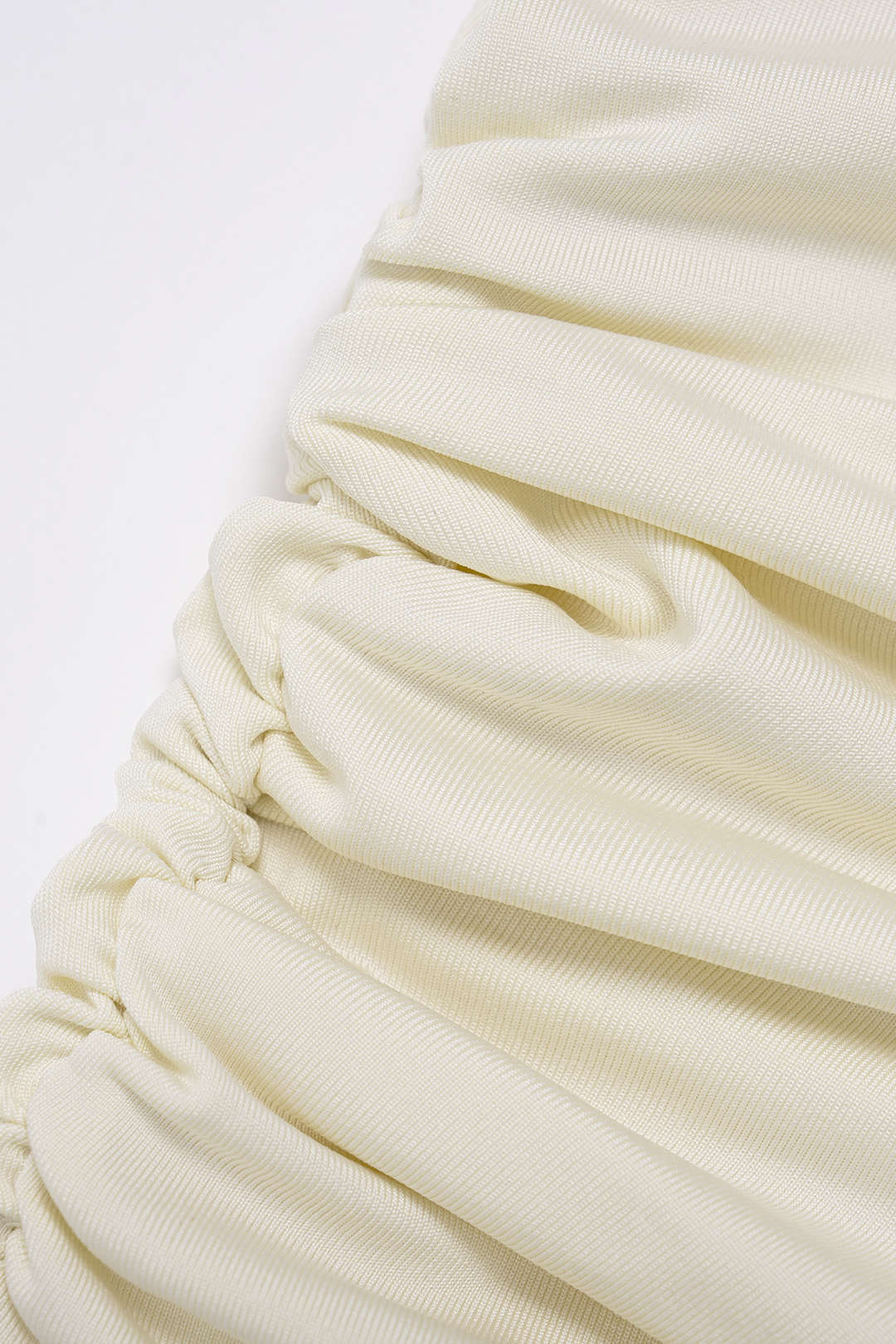 One Shoulder Ruched Top And High Waist Split Skirt Set - Image 7