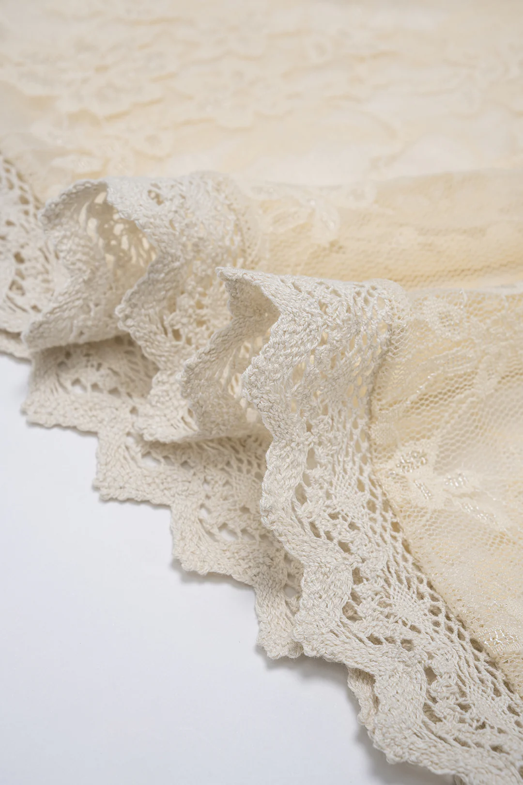 Sheer Lace Braided Halter Tie-Up Cut Out Bodysuit And Skirt Set - Image 5