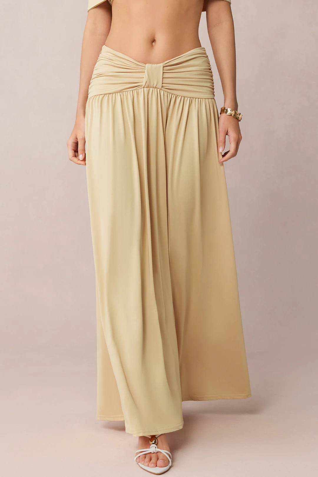 Ruched Off-Shoulde Top And Skirt Set - Image 5