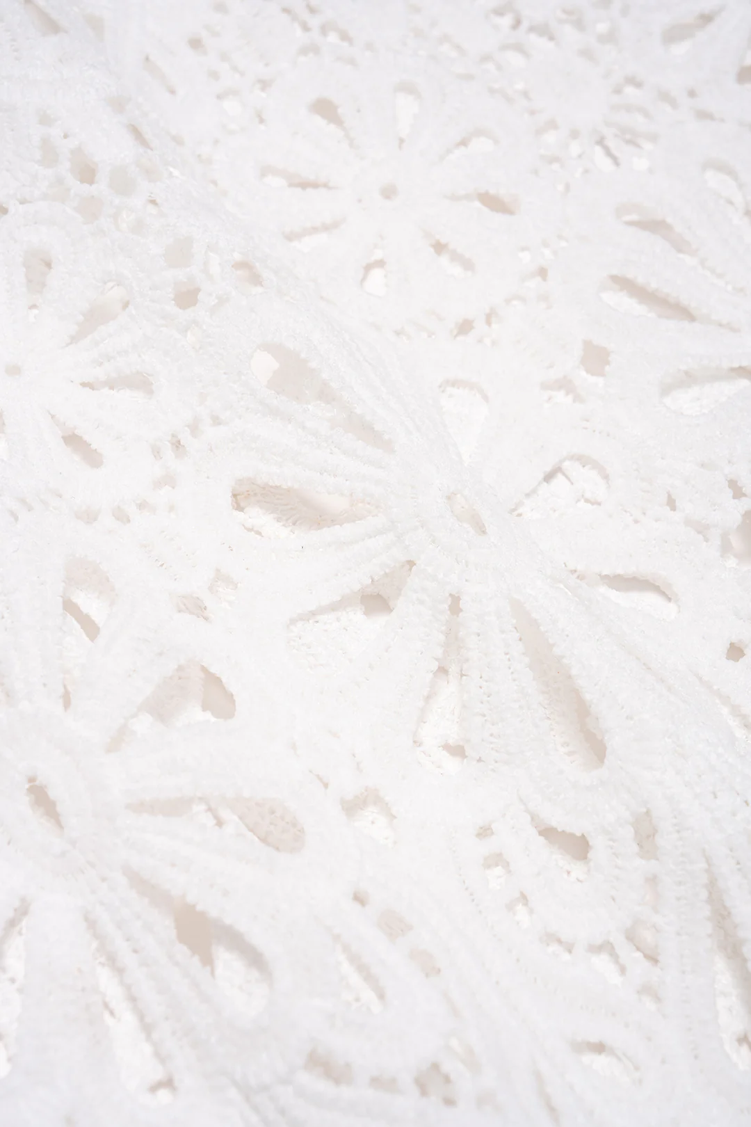Lace Round Neck Hollow Out Long Sleeve Top And Skirt Set - Image 4