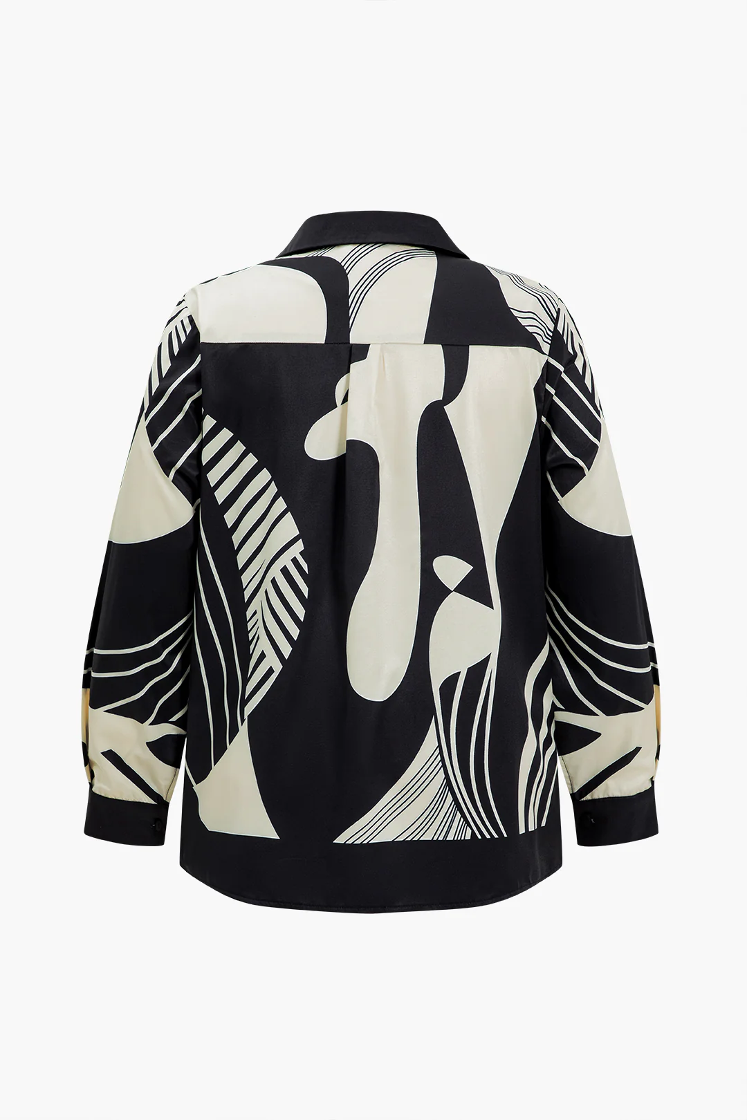 Plus Size Graffiti Print Button Trouser Set - Image 4