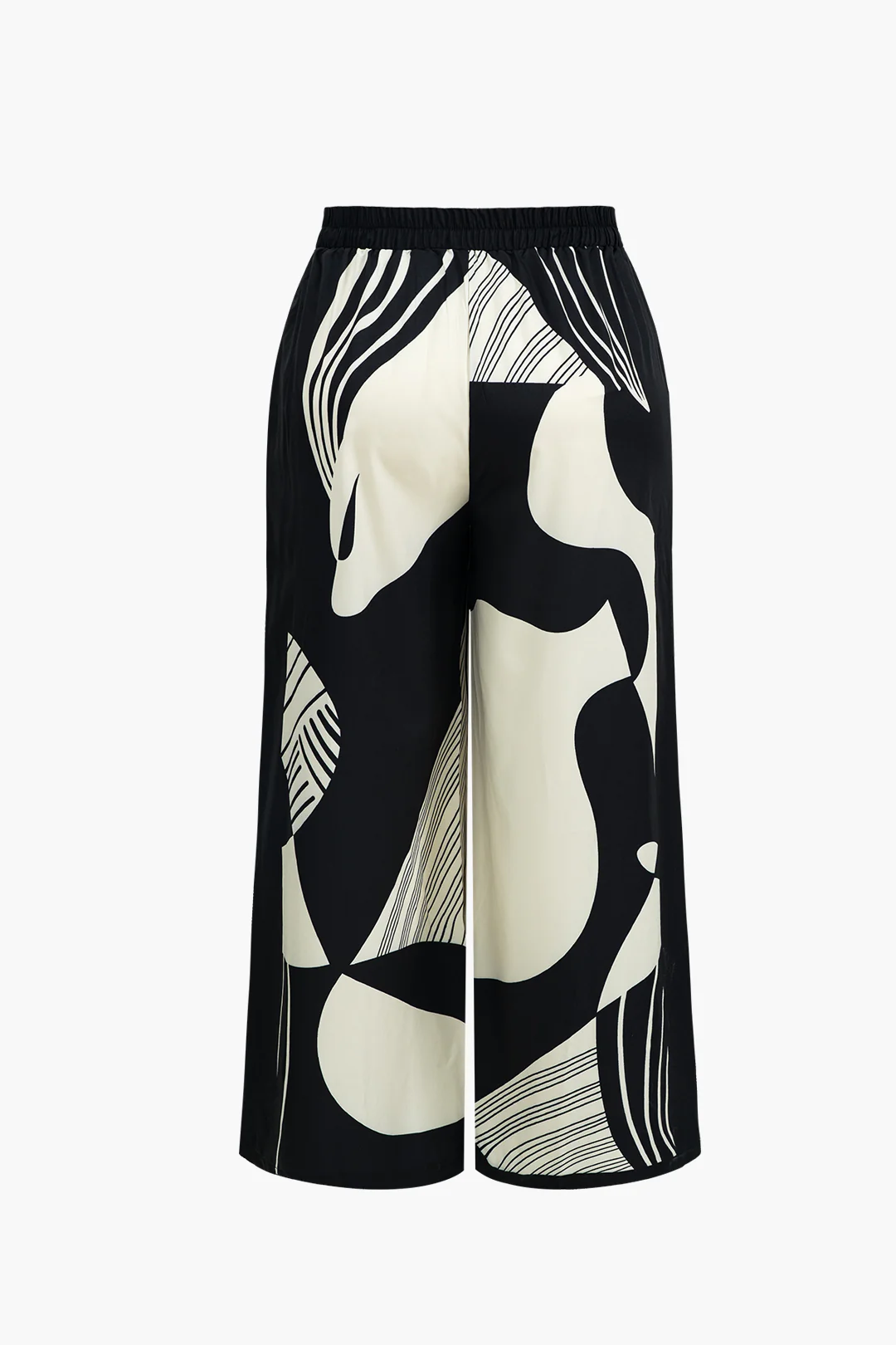 Plus Size Graffiti Print Button Trouser Set - Image 6