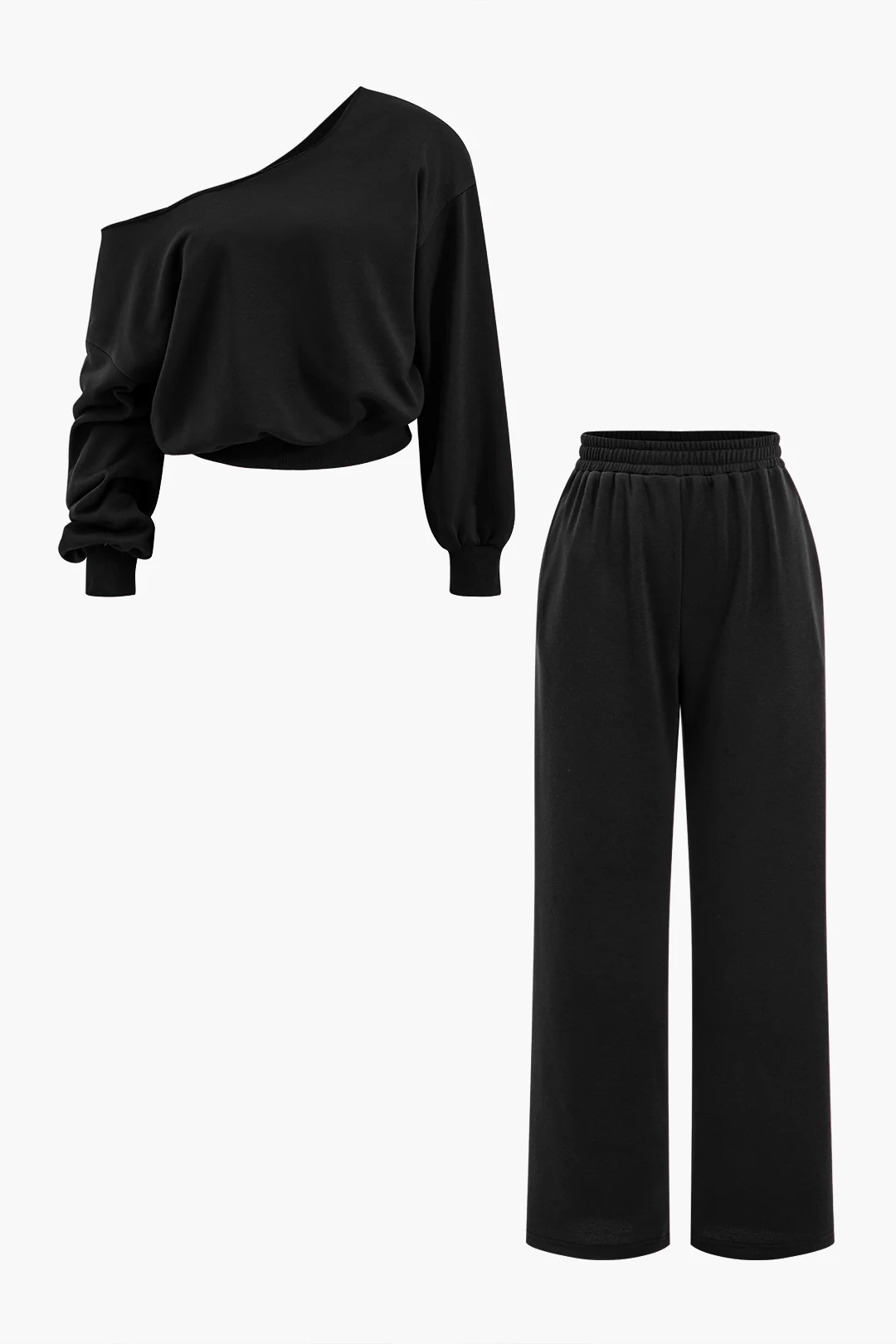 Asymmetric Top And Pants Set - Image 25