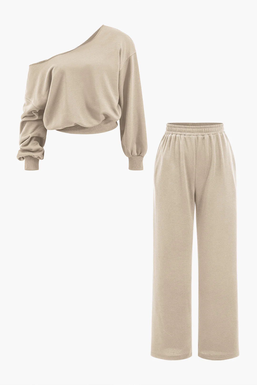 Asymmetric Top And Pants Set - Image 30