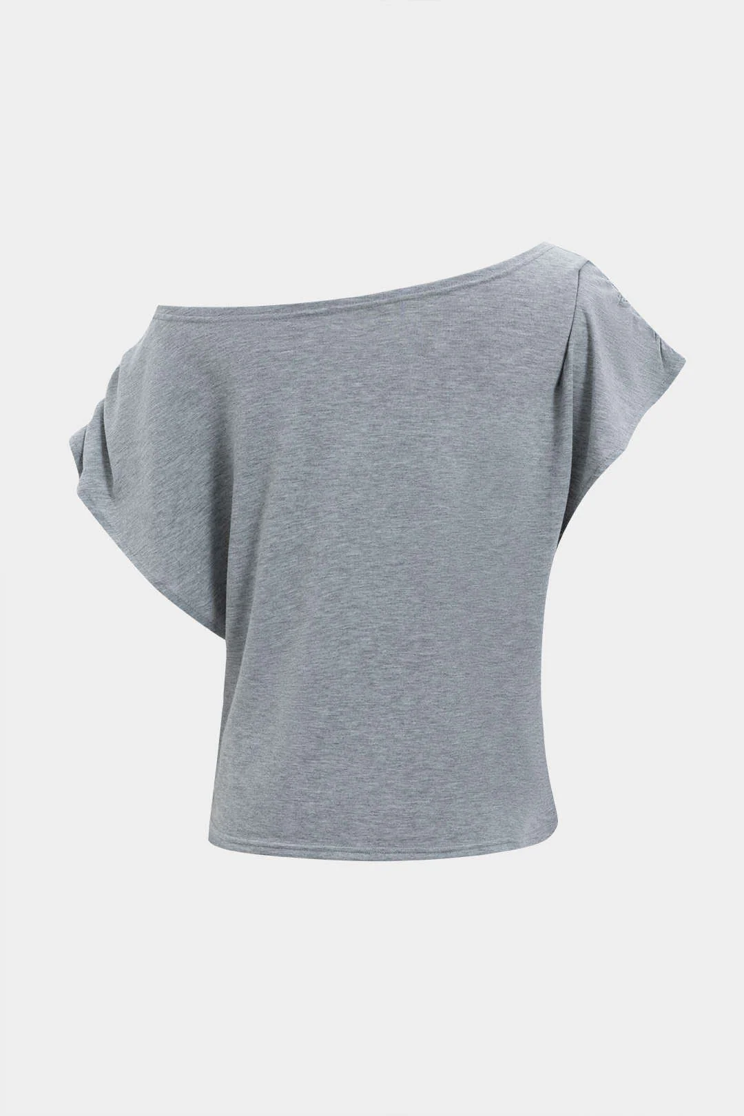 Asymmetrical  Top And Barrel Pants Set - Image 4