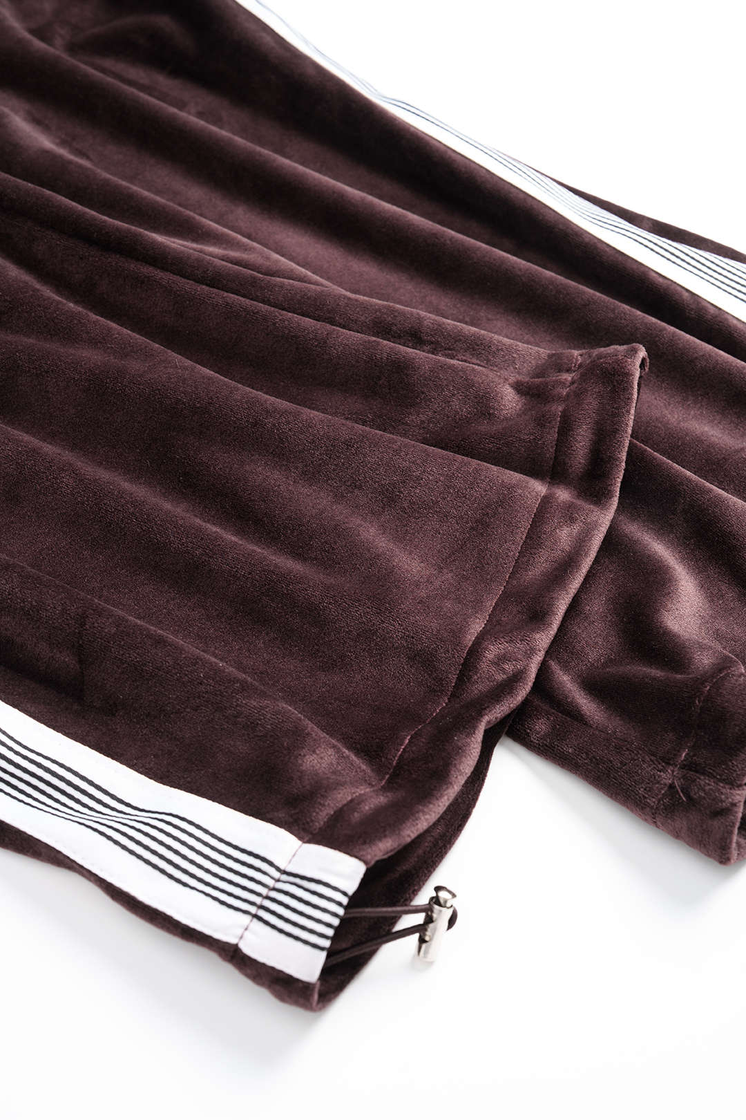 Velvet Stand Collar Zipper Long-Sleeve Top And Drawstring Pants Set - Image 10