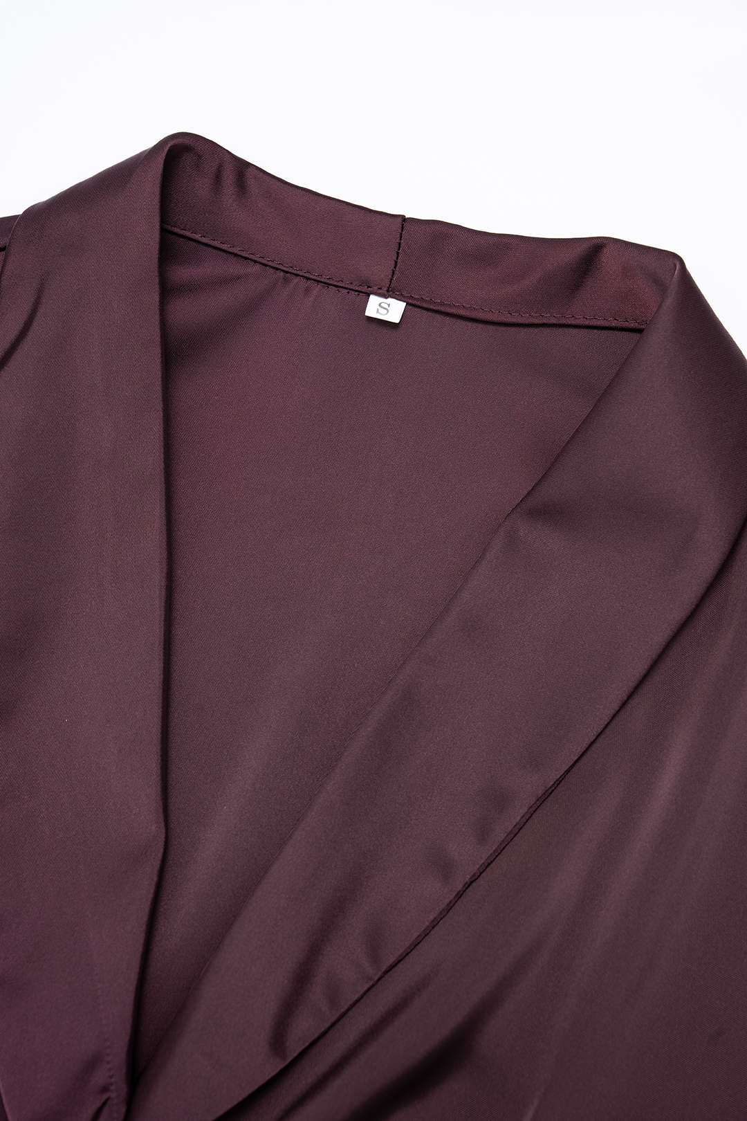 Satin V-Neck Short-Sleeve Top And High-Waist Wide-Leg Pants Set - Image 4