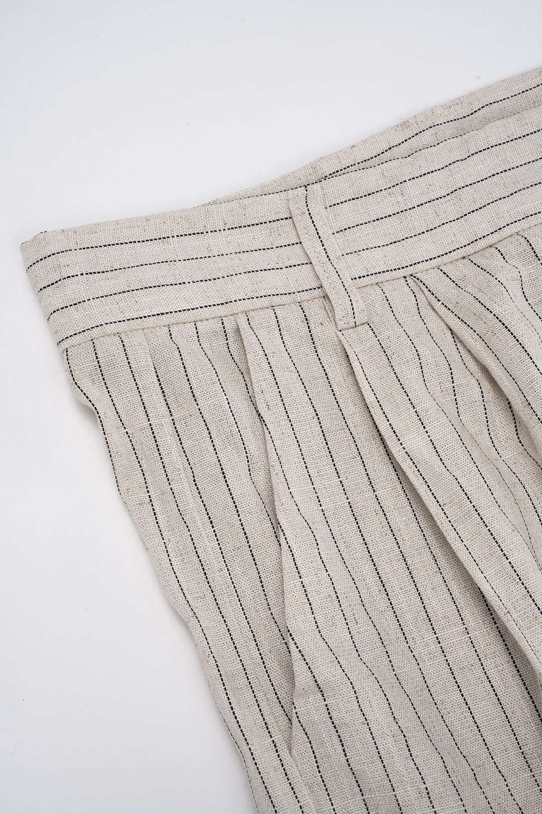 Stripes Print Halter Tie-Up Backless Top And Wide Leg Pants Set - Image 3