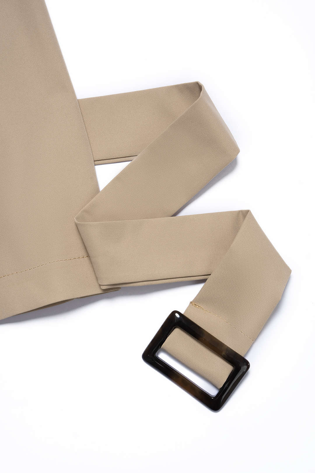 Lapel Belted Button Belted Tank Top And Straight Leg Pants Set - Image 5