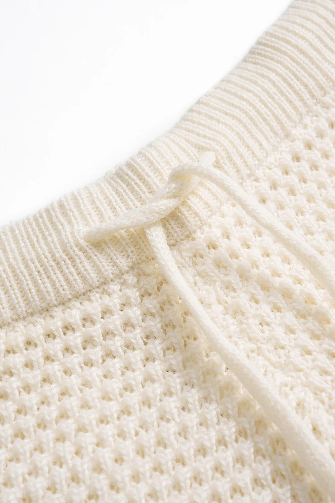 Knit Tie-Up Contrast Shorts - Image 4