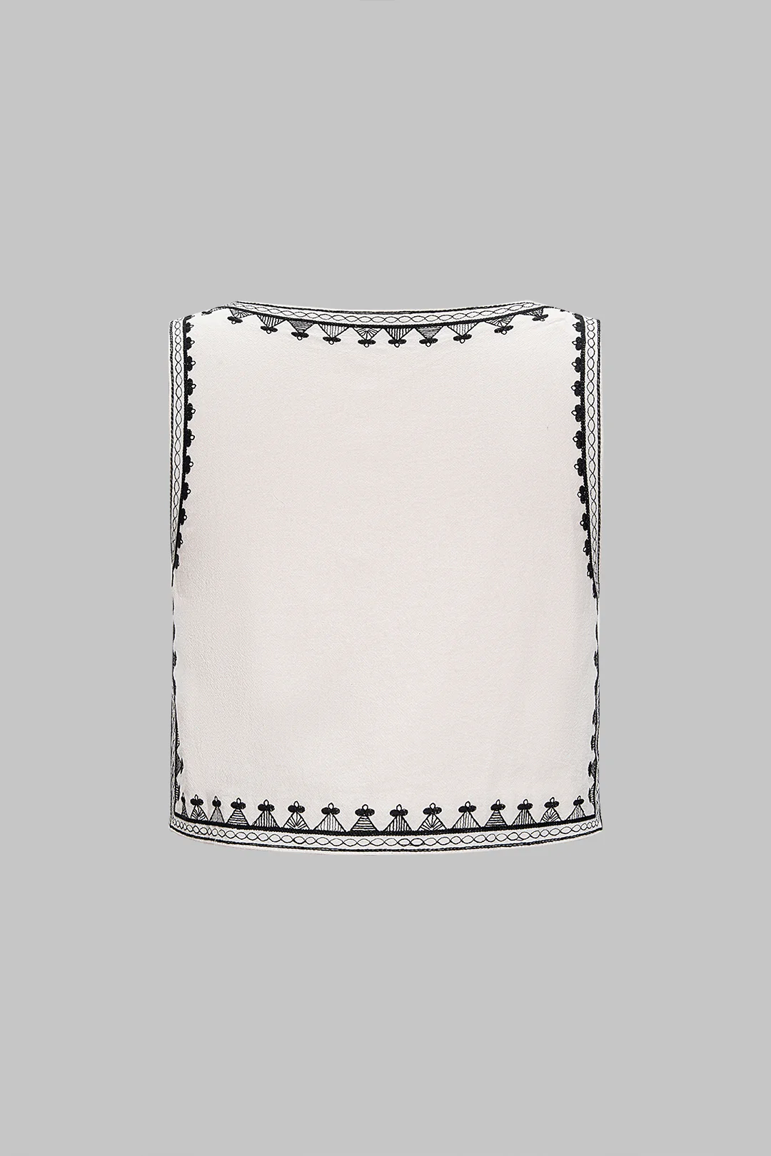 V-Neck Embroidery Tank Top - Image 2
