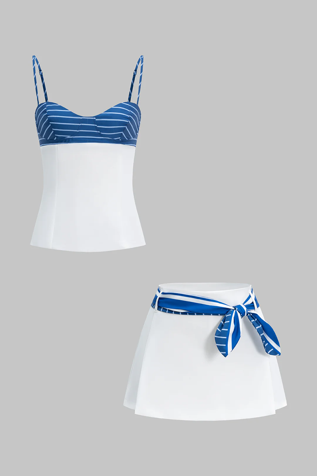 Contrast Stripes Print Cami Top - Image 3