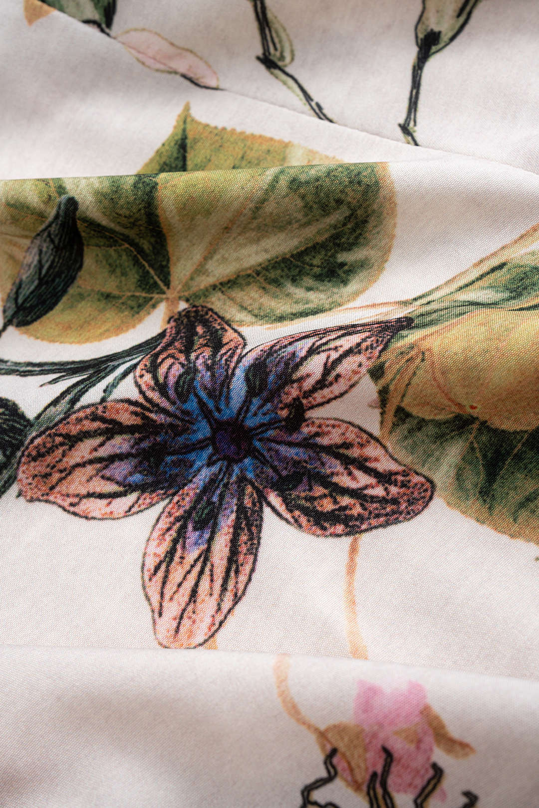 Floral Print V-Neck Tie-Up Long Sleeve Top - Image 7