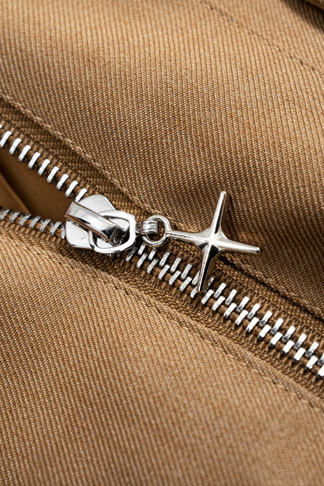 Zipper Patchwork Drawstring Batwing Sleeve Jacket - Image 8