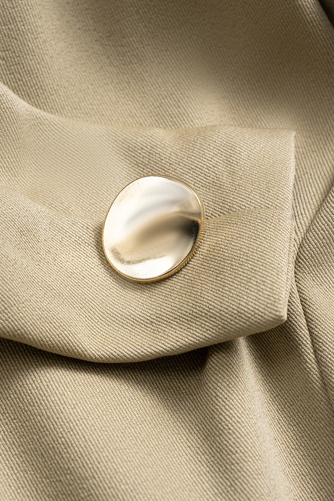 Polo Collar Asymmetrical Ruched Long-Sleeve Top - Image 4