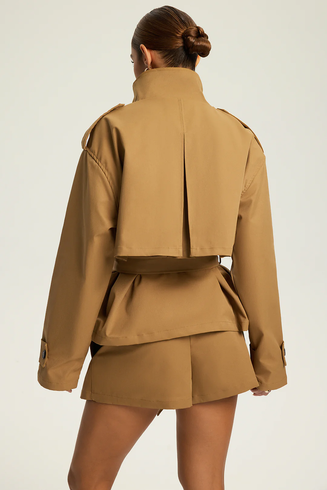 Button Design Mini Skirt - Image 3