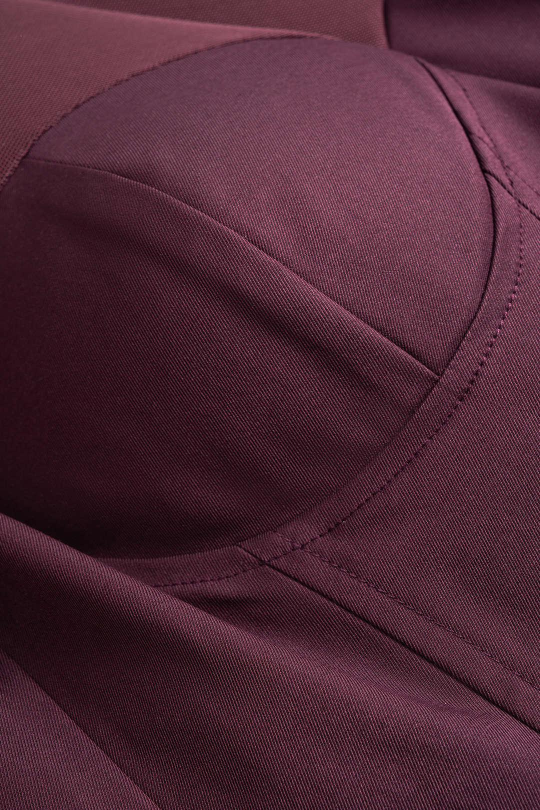 Mesh Patchwork Asymmetrical Ruched Long-Sleeve Top - Image 3