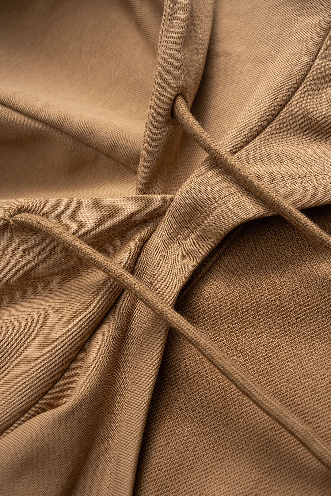 Knit Patchwork Drawstring Hoodie - Image 3
