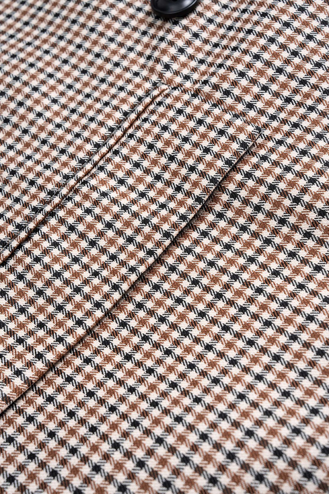 Plaid Contrast Print Button Notched Lapel Blazer - Image 4