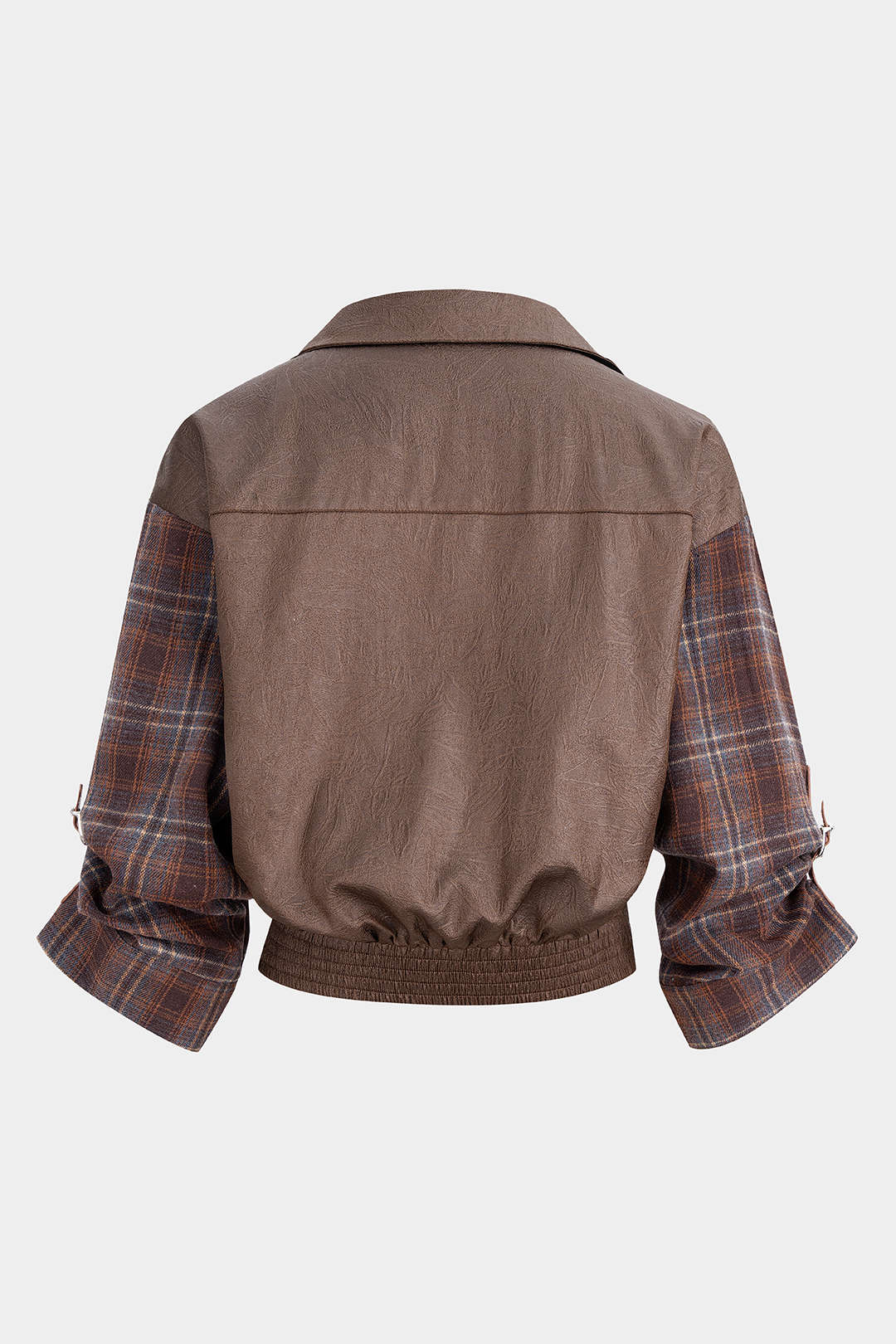 Plaid Print Button Top - Image 2