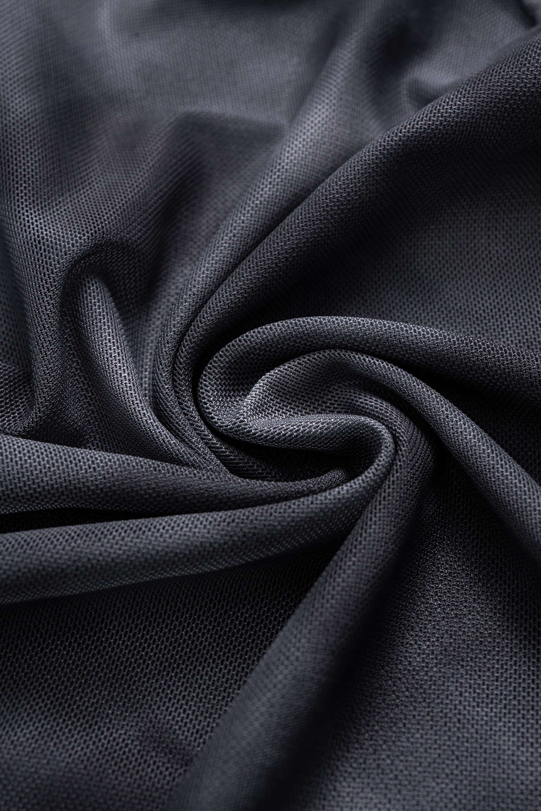 Plaid Print Sheer Mesh Asymmetrical Ruched Top - Image 4
