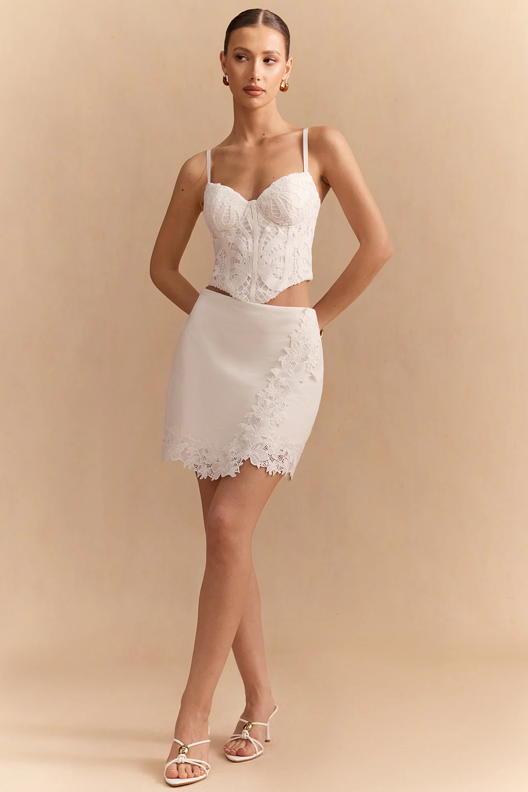 Lace Corset Zipper Cami Top - Image 2