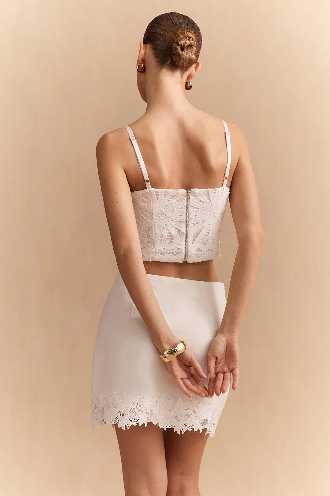 Lace Corset Zipper Cami Top - Image 4