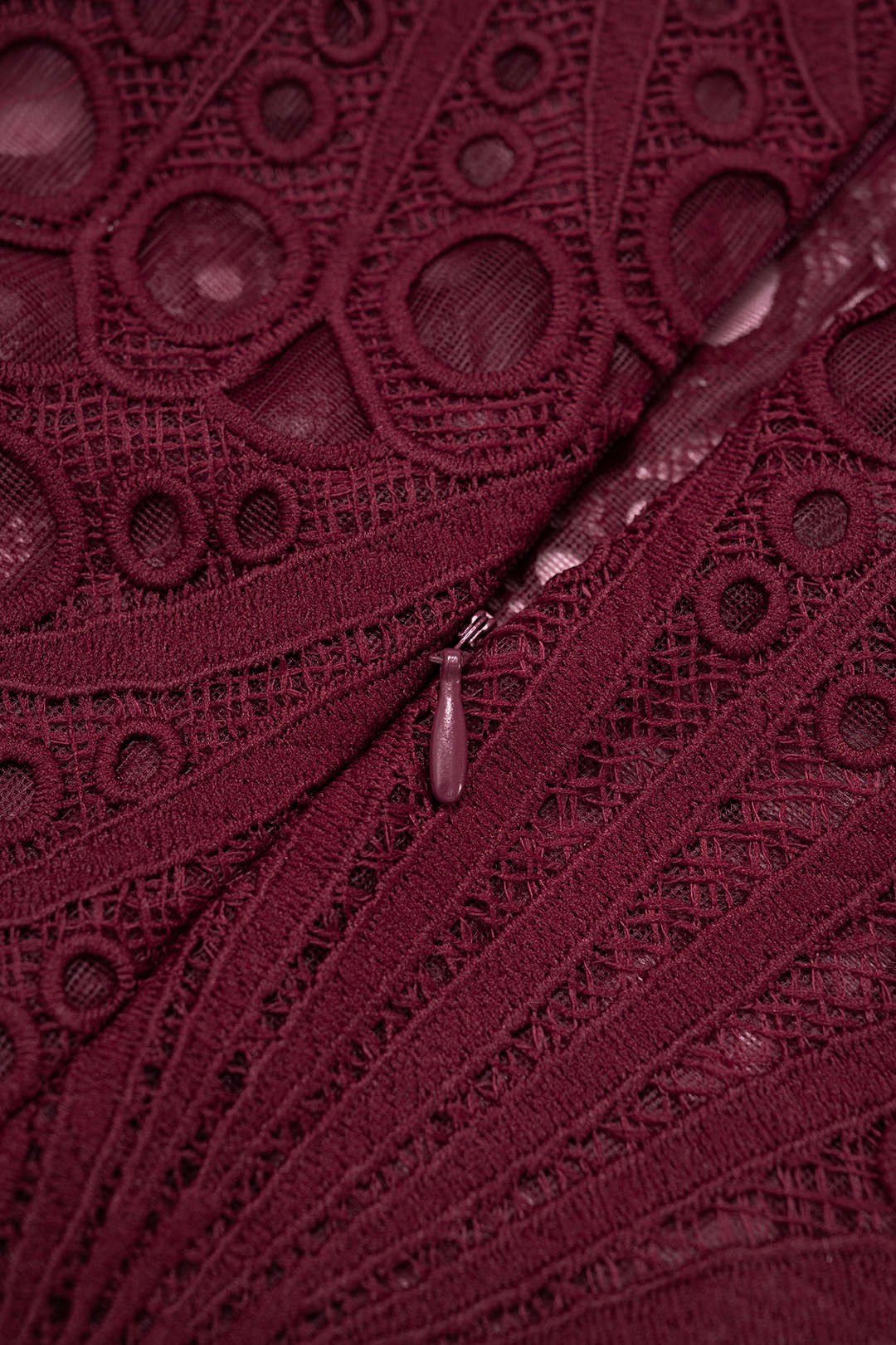 Embroidery Zipper Cut Out Mini Skirt - Image 3