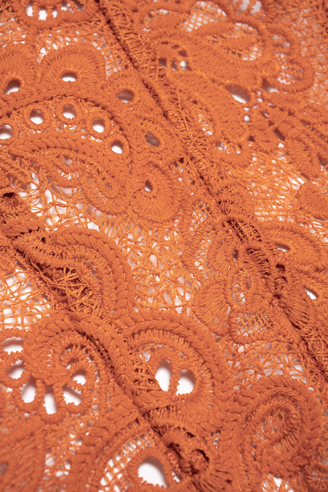 Lace Embroidery Zipper Hollow Out Tube Top - Image 5