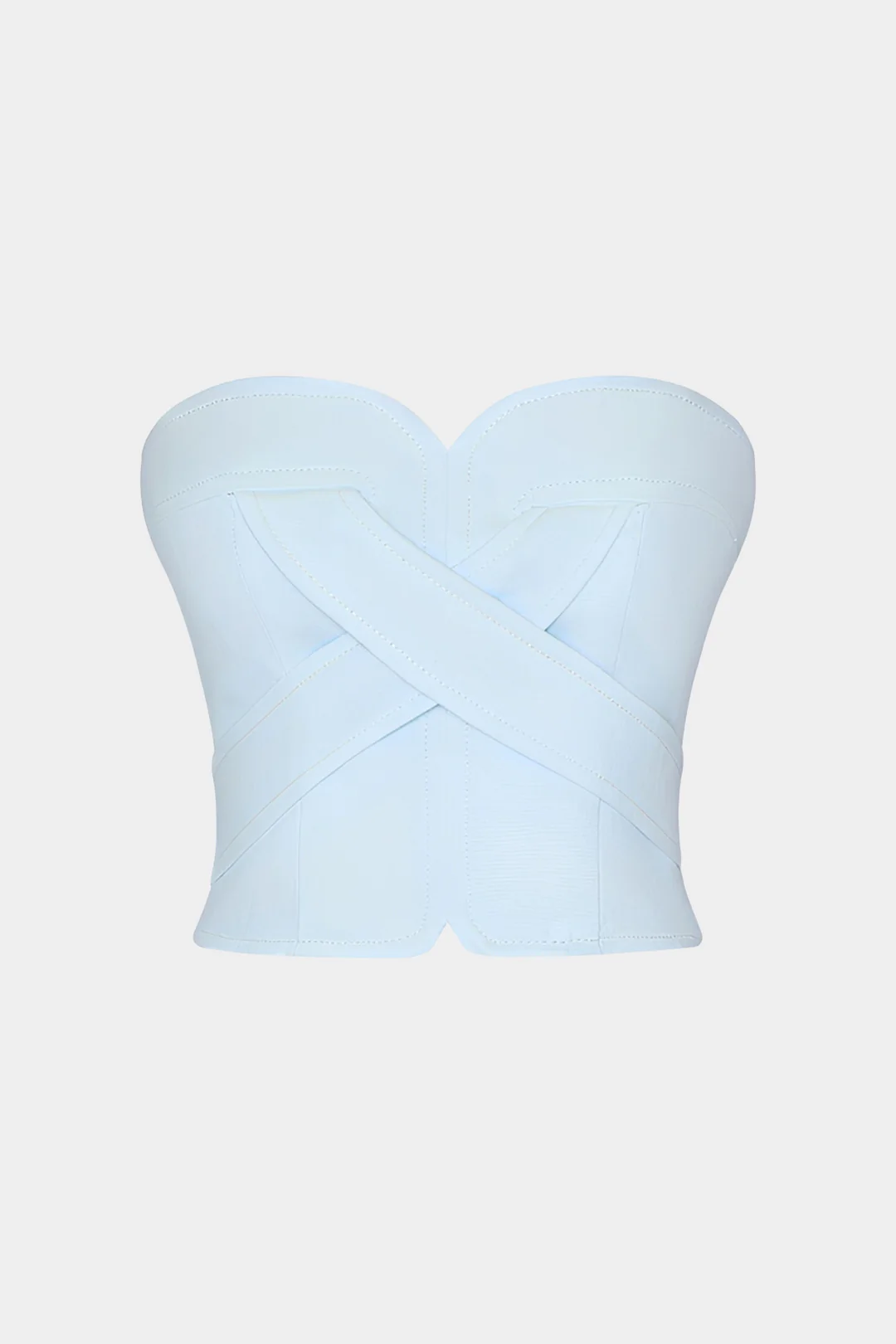 Linen Crossed Tube Top - Image 2