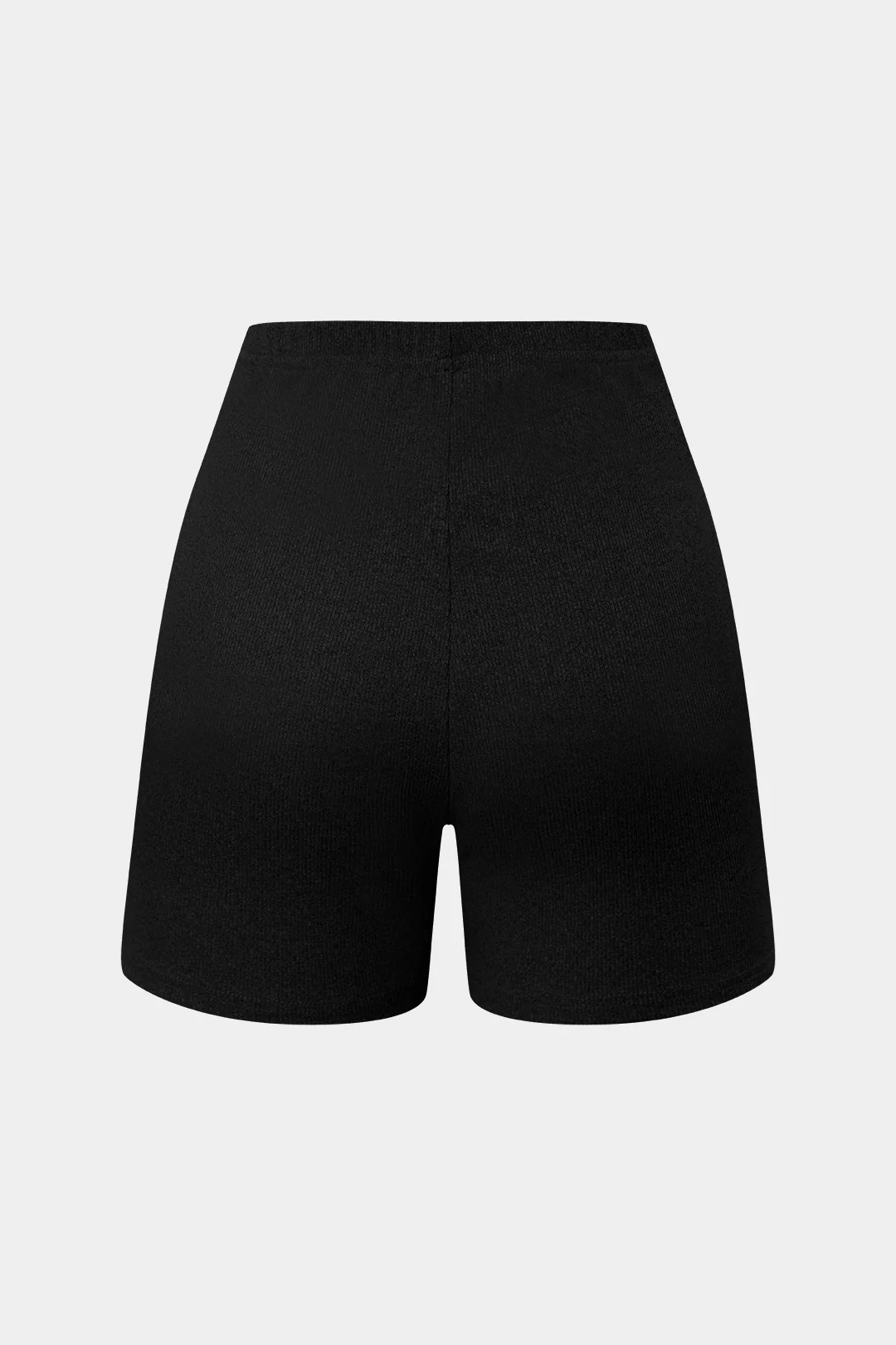 Basic Solid Knit Split Strapless Top And Shorts Set - Image 13