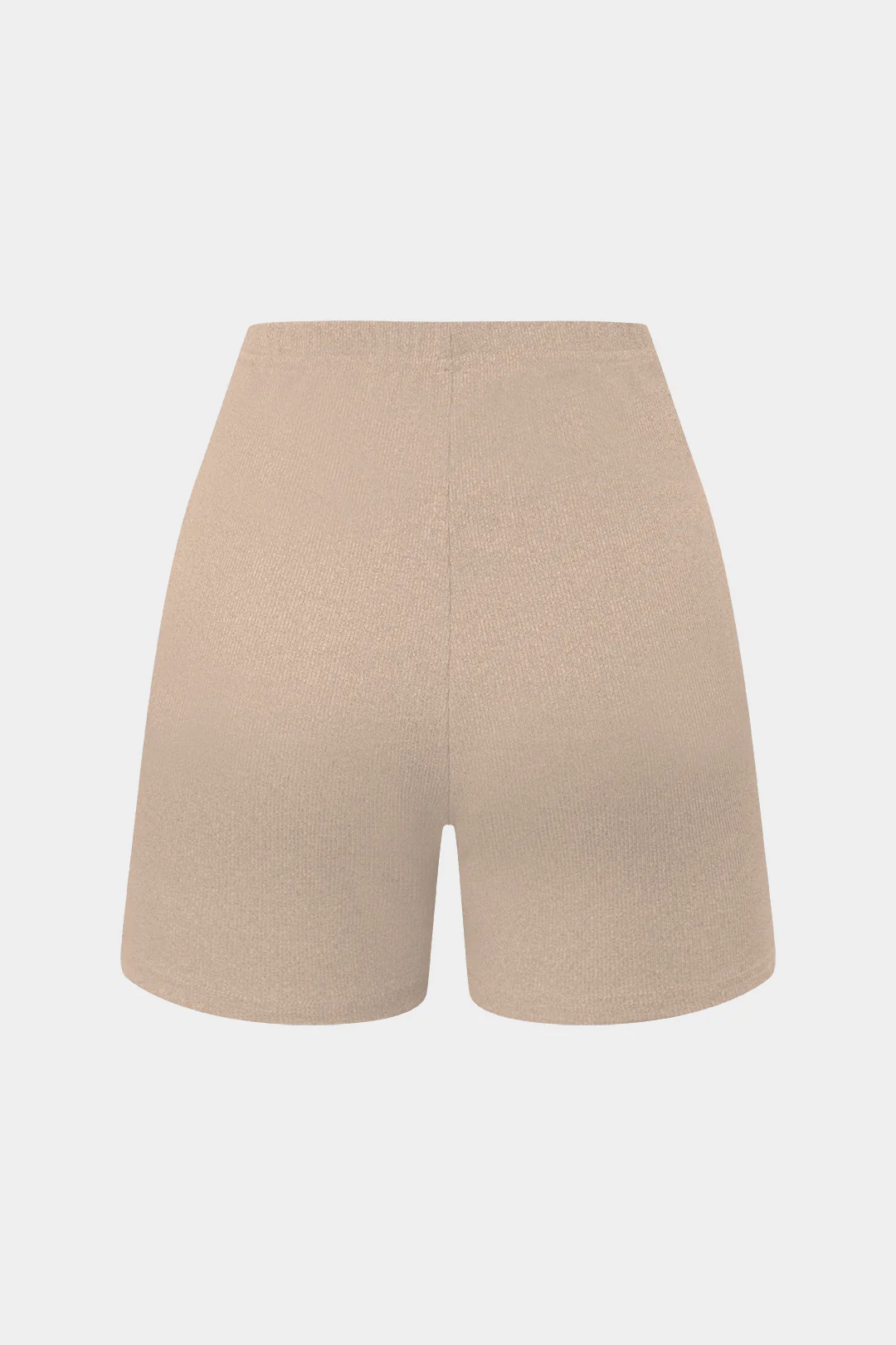 Basic Solid Knit Split Strapless Top And Shorts Set - Image 19